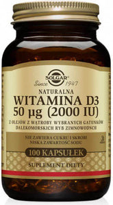 Vitamin D3 50 ”g 2000 IE 100 Kapseln SOLGAR